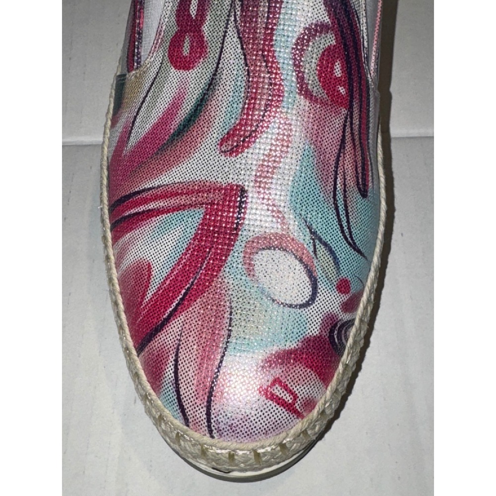 Vaneli Sport Women Abstract Print Espadrille Platform Slip On Sneakers Pink 9.5M - Picture 3 of 6